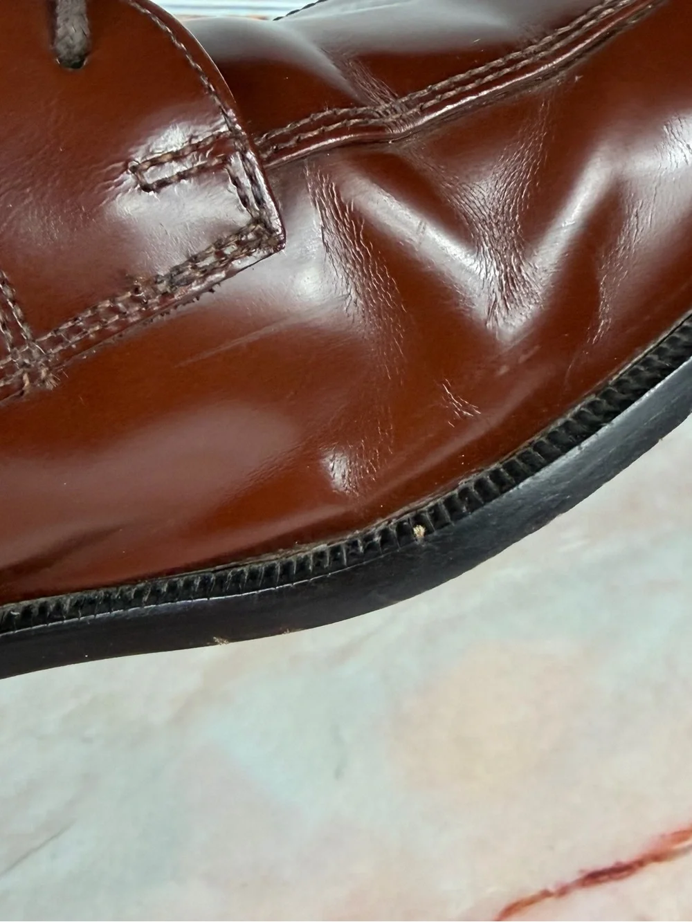Cole Haan Calhoun Dress Oxford Men’s Mahogany Leather Derby Shoes